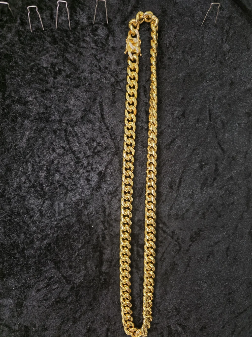 Gold Cuban Link Chain Necklace for Men - Unbranded